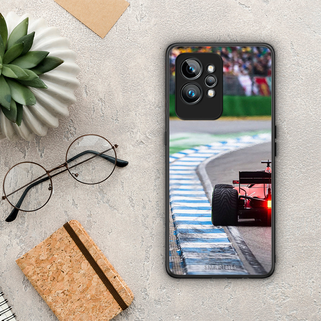 Θήκη Realme GT2 Pro Racing Vibes από τη Smartfits με σχέδιο στο πίσω μέρος και μαύρο περίβλημα | Realme GT2 Pro Racing Vibes Case with Colorful Back and Black Bezels