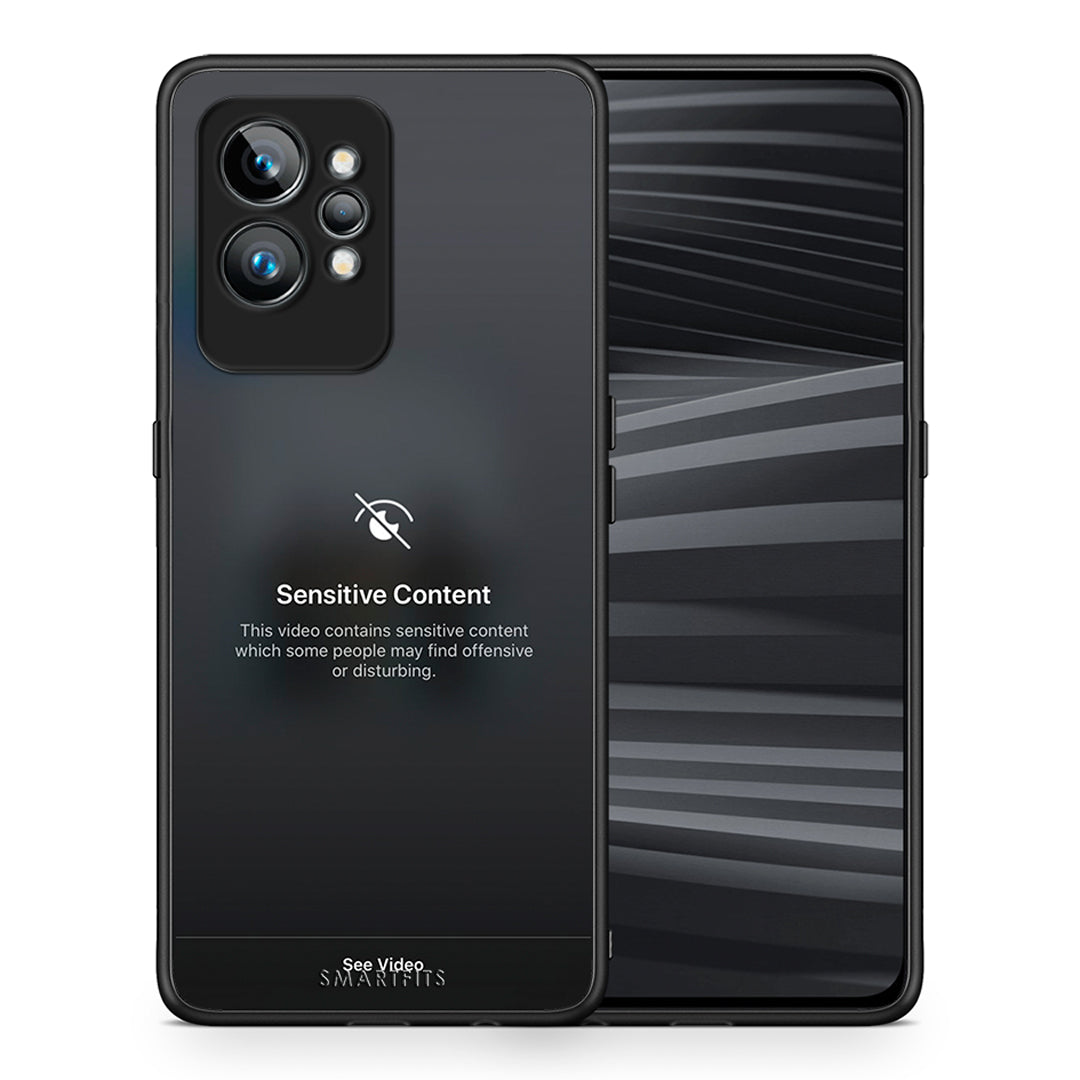 Θήκη Realme GT2 Pro Sensitive Content από τη Smartfits με σχέδιο στο πίσω μέρος και μαύρο περίβλημα | Realme GT2 Pro Sensitive Content Case with Colorful Back and Black Bezels