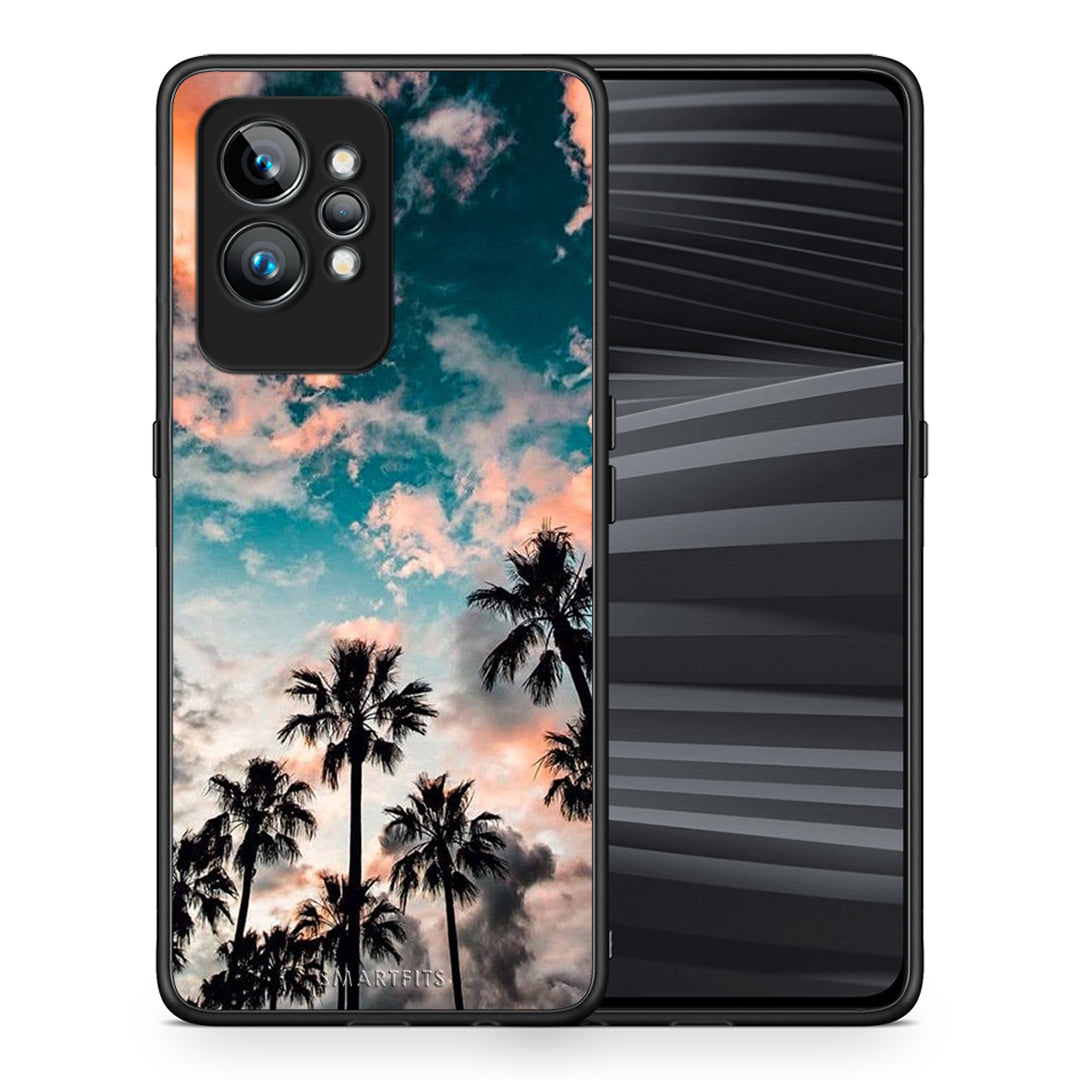 Θήκη Realme GT2 Pro Summer Sky από τη Smartfits με σχέδιο στο πίσω μέρος και μαύρο περίβλημα | Realme GT2 Pro Summer Sky Case with Colorful Back and Black Bezels