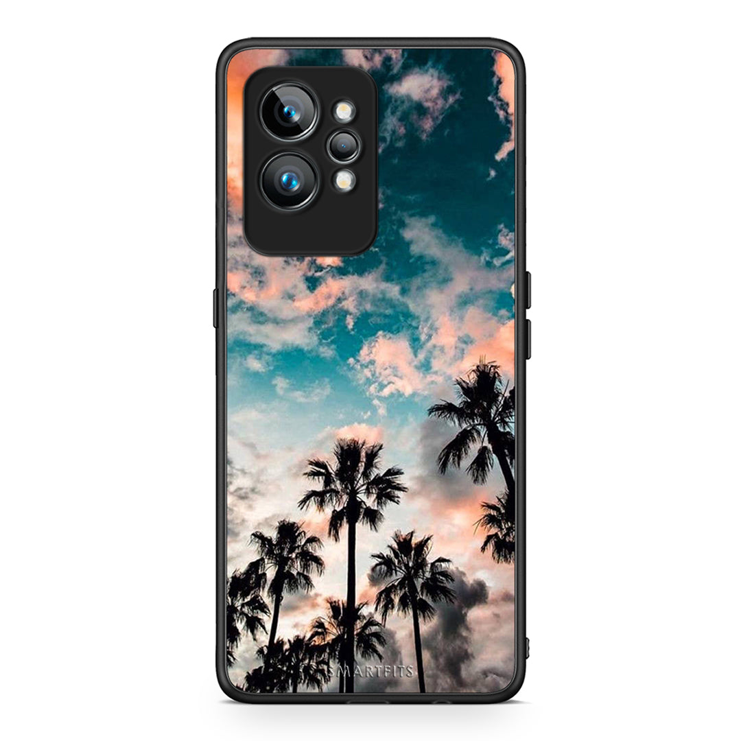 Θήκη Realme GT2 Pro Summer Sky από τη Smartfits με σχέδιο στο πίσω μέρος και μαύρο περίβλημα | Realme GT2 Pro Summer Sky Case with Colorful Back and Black Bezels