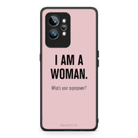 Thumbnail for Θήκη Realme GT2 Pro Superpower Woman από τη Smartfits με σχέδιο στο πίσω μέρος και μαύρο περίβλημα | Realme GT2 Pro Superpower Woman Case with Colorful Back and Black Bezels