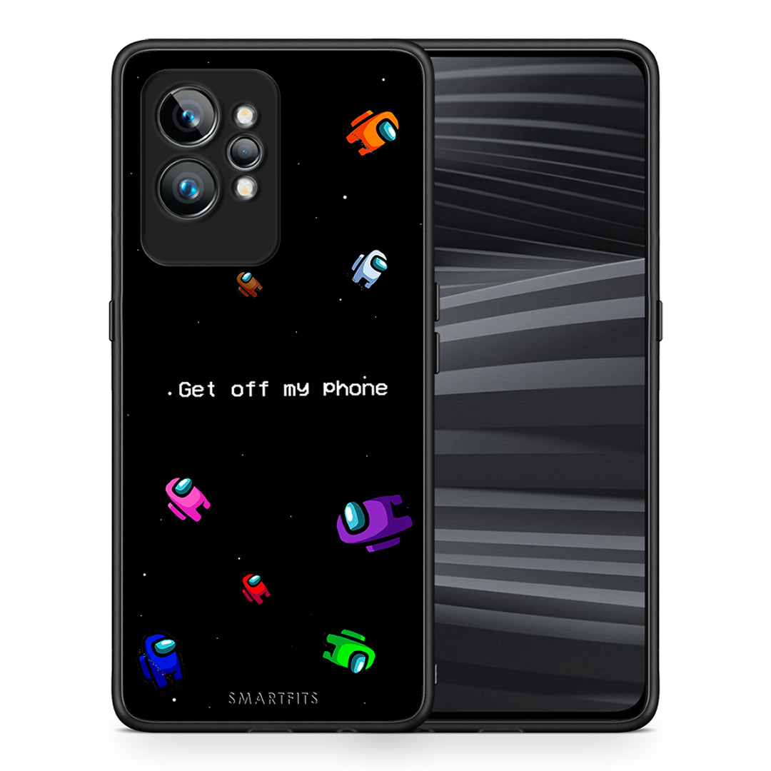 Θήκη Realme GT2 Pro Text AFK από τη Smartfits με σχέδιο στο πίσω μέρος και μαύρο περίβλημα | Realme GT2 Pro Text AFK Case with Colorful Back and Black Bezels