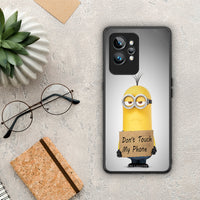 Thumbnail for Θήκη Realme GT2 Pro Text Minion από τη Smartfits με σχέδιο στο πίσω μέρος και μαύρο περίβλημα | Realme GT2 Pro Text Minion Case with Colorful Back and Black Bezels