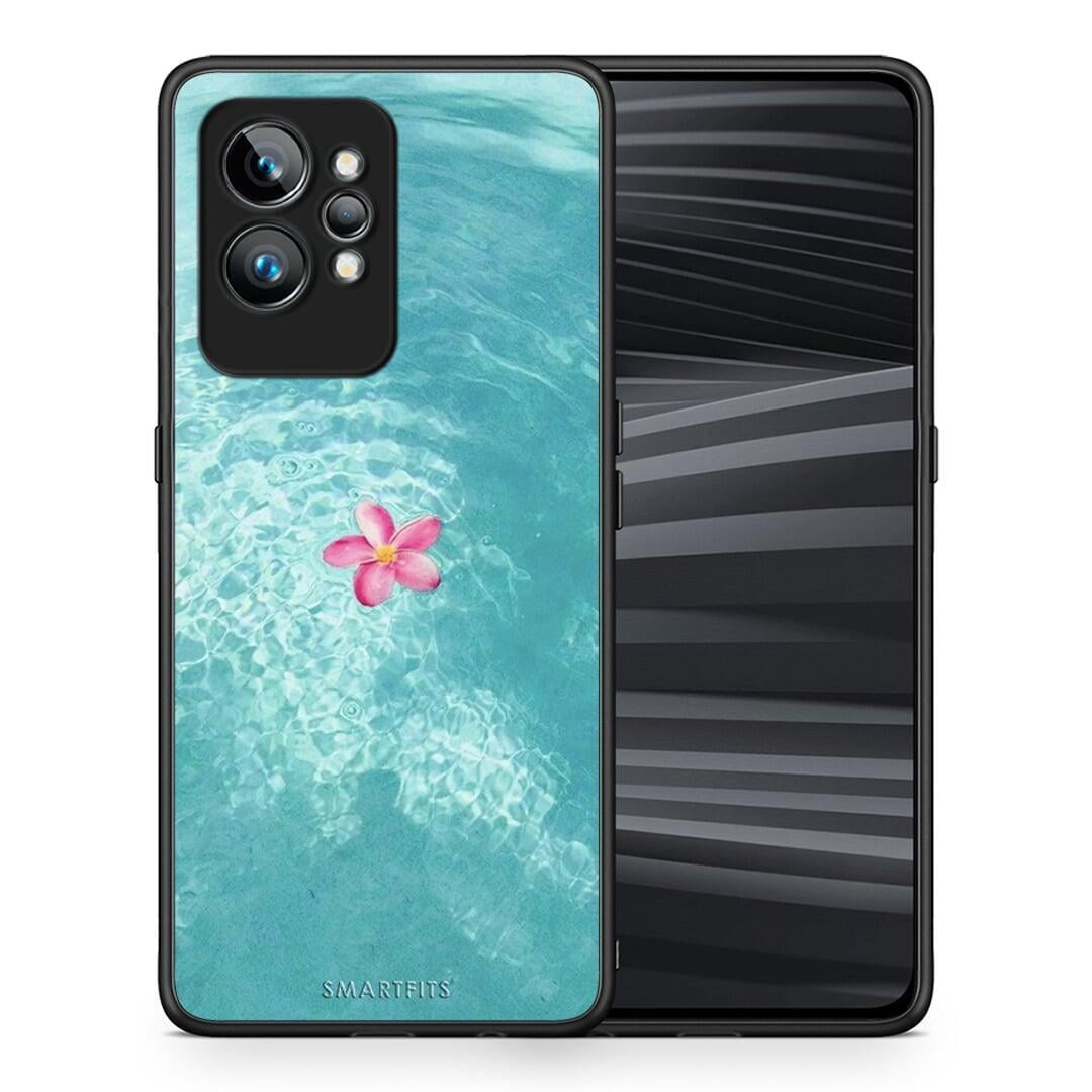 Θήκη Realme GT2 Pro Water Flower από τη Smartfits με σχέδιο στο πίσω μέρος και μαύρο περίβλημα | Realme GT2 Pro Water Flower Case with Colorful Back and Black Bezels