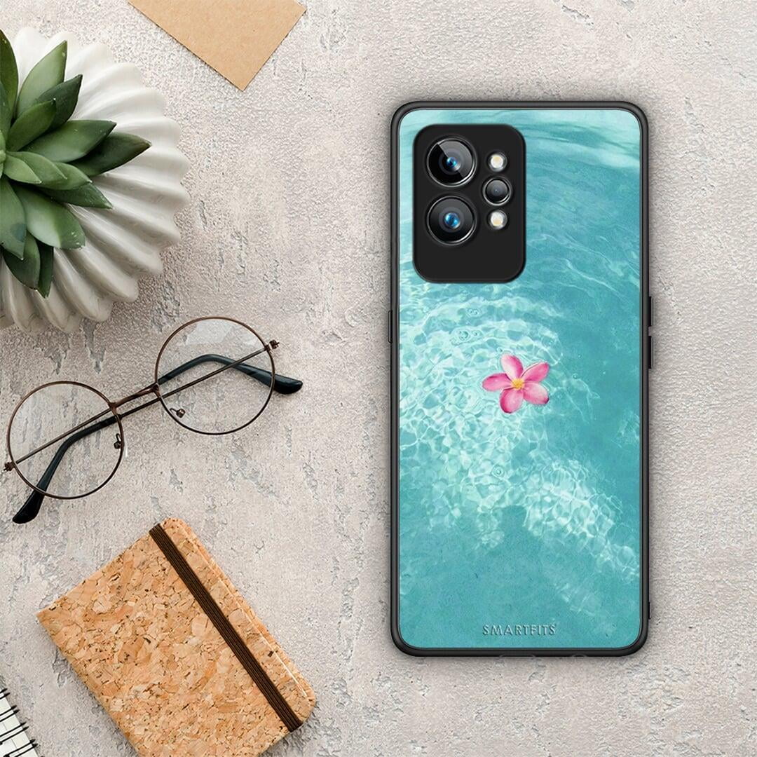 Θήκη Realme GT2 Pro Water Flower από τη Smartfits με σχέδιο στο πίσω μέρος και μαύρο περίβλημα | Realme GT2 Pro Water Flower Case with Colorful Back and Black Bezels