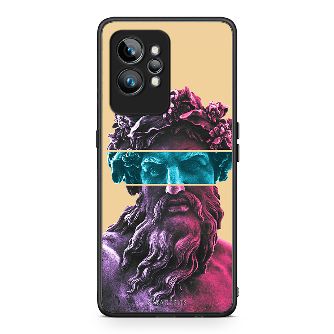 Θήκη Realme GT2 Pro Zeus Art από τη Smartfits με σχέδιο στο πίσω μέρος και μαύρο περίβλημα | Realme GT2 Pro Zeus Art Case with Colorful Back and Black Bezels