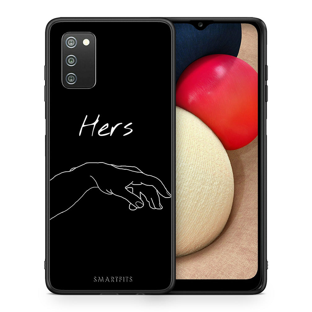 Θήκη Αγίου Βαλεντίνου Samsung A02s Aeshetic Love 1 από τη Smartfits με σχέδιο στο πίσω μέρος και μαύρο περίβλημα | Samsung A02s Aeshetic Love 1 case with colorful back and black bezels