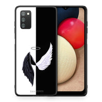 Thumbnail for Θήκη Samsung A02s Angels Demons από τη Smartfits με σχέδιο στο πίσω μέρος και μαύρο περίβλημα | Samsung A02s Angels Demons case with colorful back and black bezels