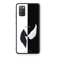 Thumbnail for Samsung A02s Angels Demons θήκη από τη Smartfits με σχέδιο στο πίσω μέρος και μαύρο περίβλημα | Smartphone case with colorful back and black bezels by Smartfits