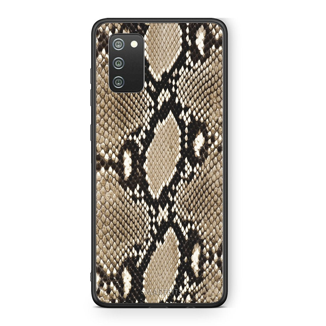 23 - Samsung A02s Fashion Snake Animal case, cover, bumper