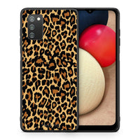 Thumbnail for Θήκη Samsung A02s Leopard Animal από τη Smartfits με σχέδιο στο πίσω μέρος και μαύρο περίβλημα | Samsung A02s Leopard Animal case with colorful back and black bezels