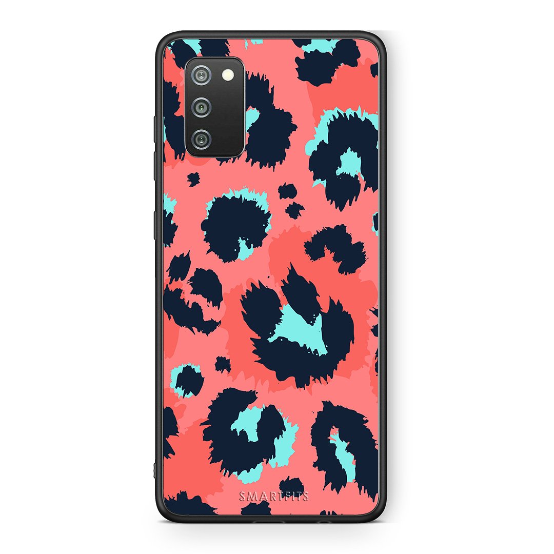 22 - Samsung A02s Pink Leopard Animal case, cover, bumper