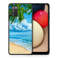 Thumbnail for Θήκη Samsung A02s Beautiful Beach από τη Smartfits με σχέδιο στο πίσω μέρος και μαύρο περίβλημα | Samsung A02s Beautiful Beach case with colorful back and black bezels