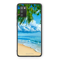 Thumbnail for Samsung A02s Beautiful Beach θήκη από τη Smartfits με σχέδιο στο πίσω μέρος και μαύρο περίβλημα | Smartphone case with colorful back and black bezels by Smartfits