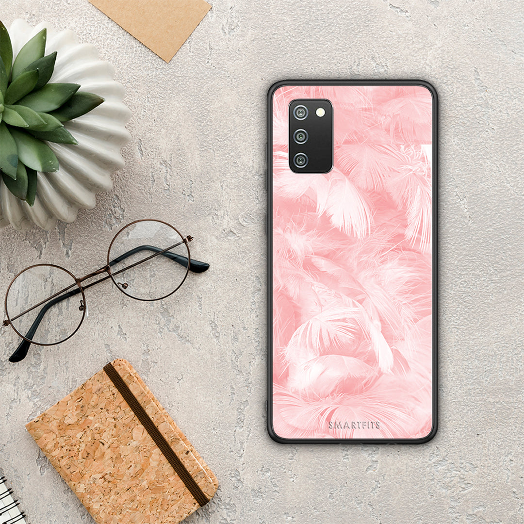 Boho Pink Feather - Samsung Galaxy A02s / M02s / F02s case