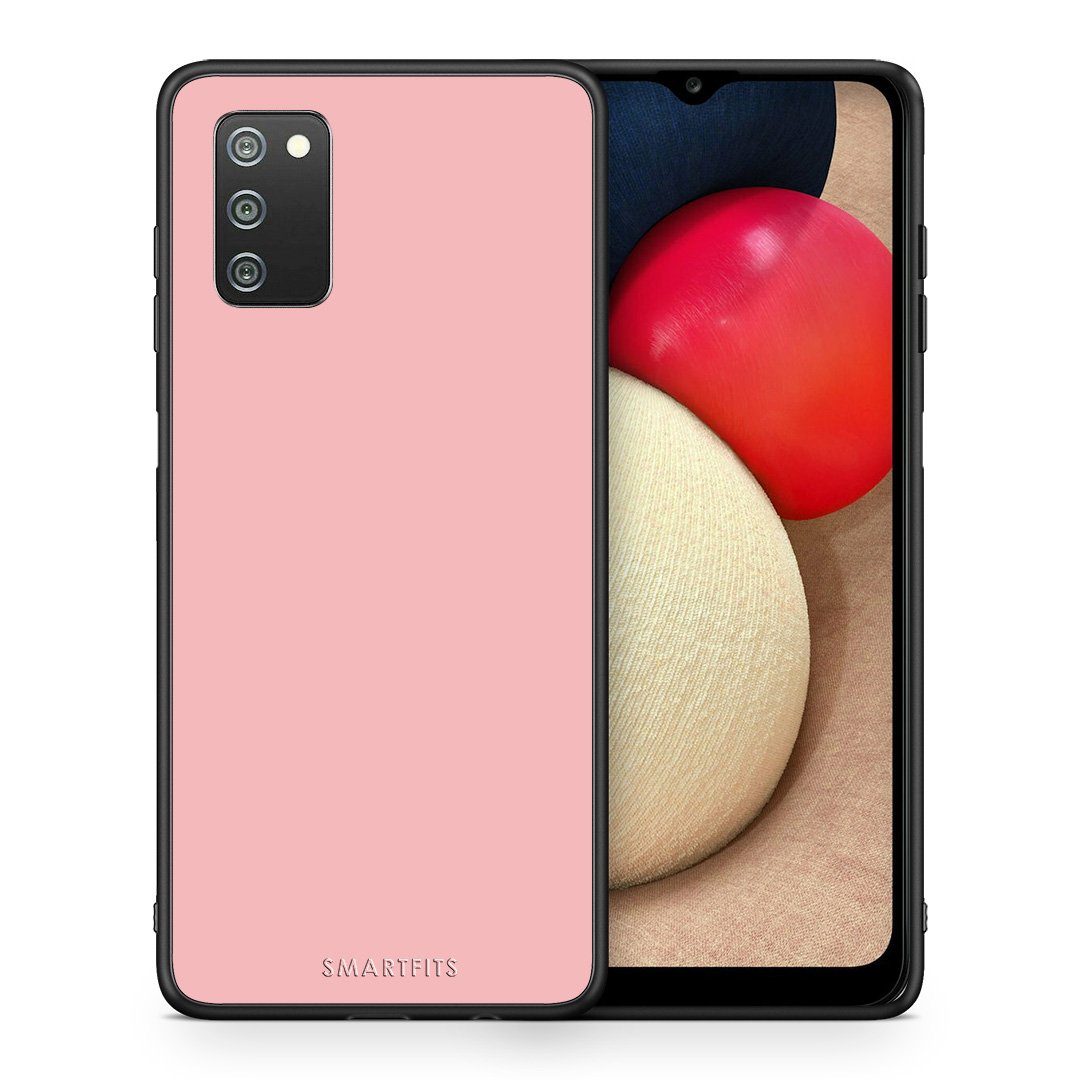 Θήκη Samsung A02s Nude Color από τη Smartfits με σχέδιο στο πίσω μέρος και μαύρο περίβλημα | Samsung A02s Nude Color case with colorful back and black bezels