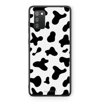 Thumbnail for Samsung A02s Cow Print θήκη από τη Smartfits με σχέδιο στο πίσω μέρος και μαύρο περίβλημα | Smartphone case with colorful back and black bezels by Smartfits