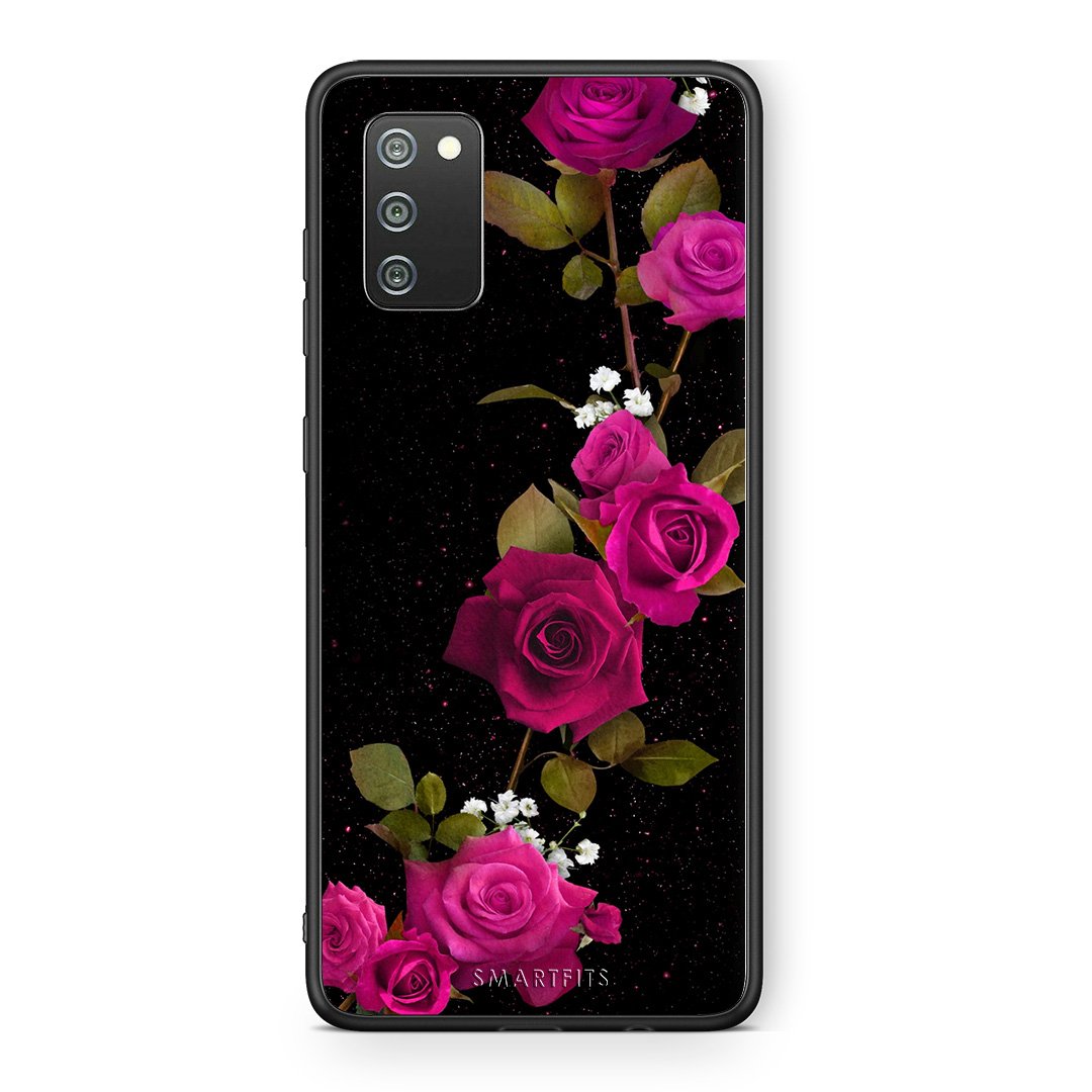4 - Samsung A02s Red Roses Flower case, cover, bumper