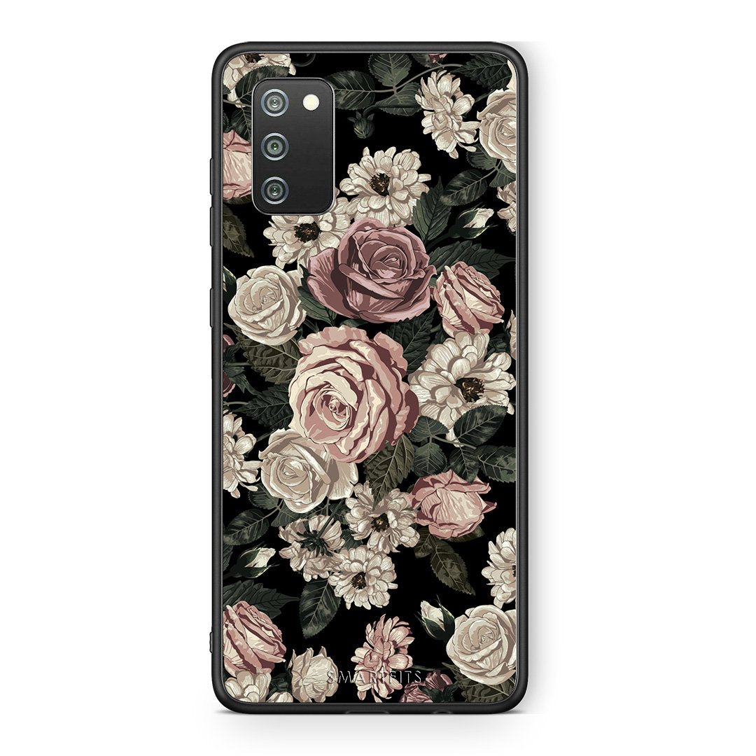 4 - Samsung A02s Wild Roses Flower case, cover, bumper