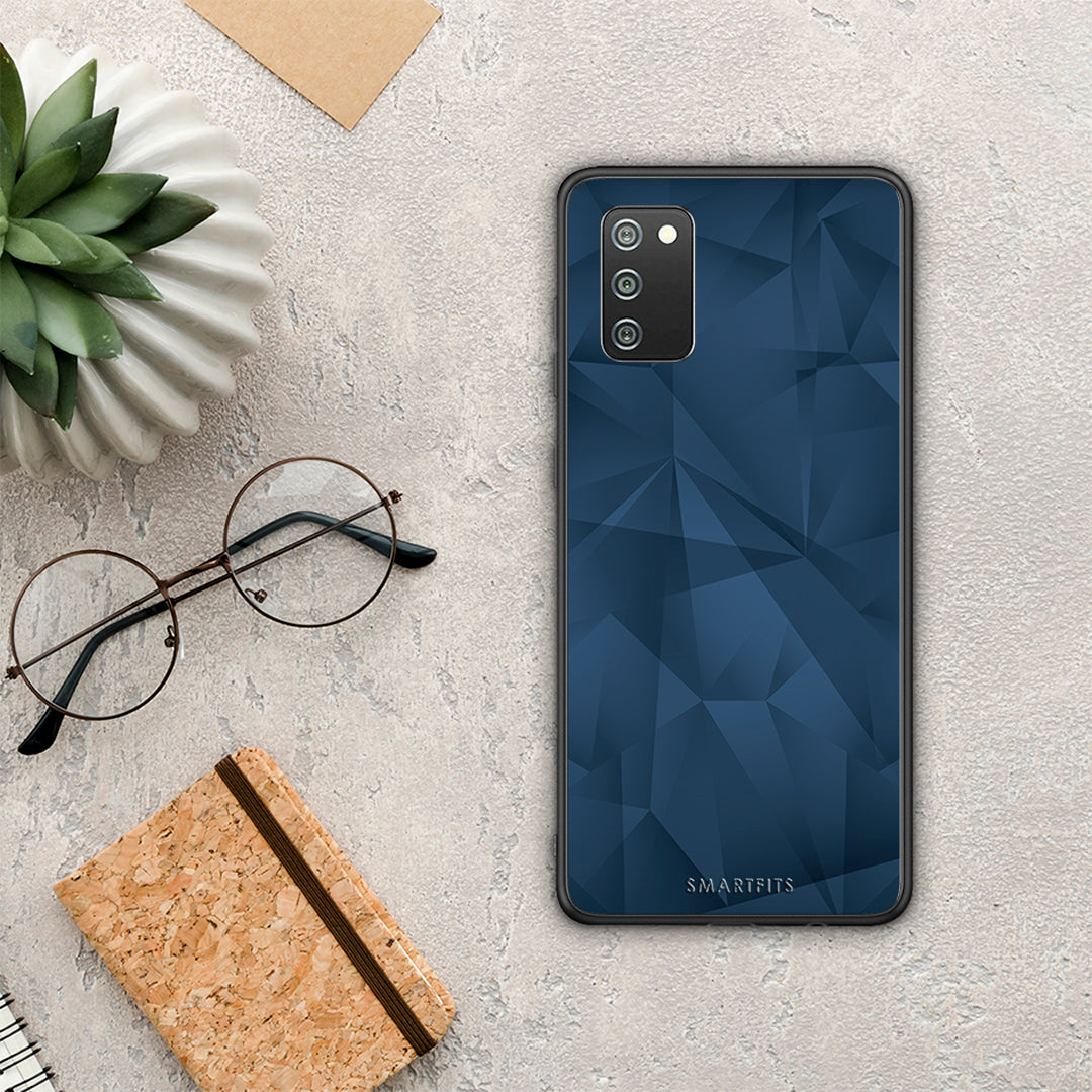 Geometric Blue Abstract - Samsung Galaxy A02S / M02S / F02S case