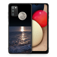 Thumbnail for Θήκη Samsung A02s Moon Landscape από τη Smartfits με σχέδιο στο πίσω μέρος και μαύρο περίβλημα | Samsung A02s Moon Landscape case with colorful back and black bezels
