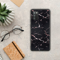 Thumbnail for Marble Black Rosegold - Samsung Galaxy A02s / M02s / F02s case