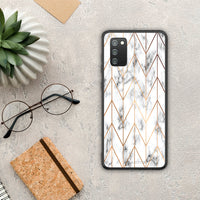 Thumbnail for Marble Gold Geometric - Samsung Galaxy A02s / M02s / F02s case