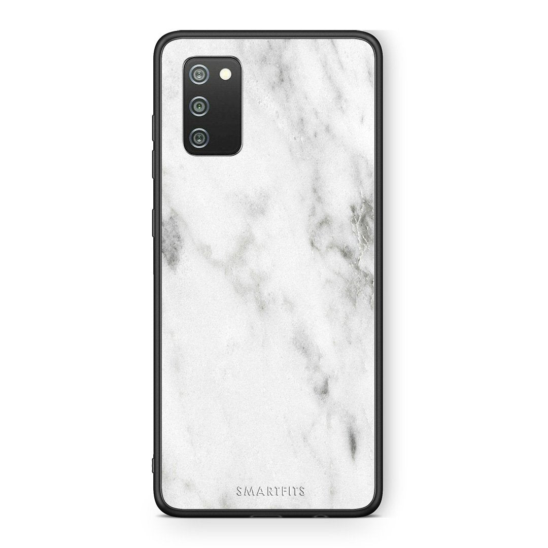 2 - Samsung A02s White marble case, cover, bumper