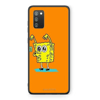 Thumbnail for Samsung A02s No Money 2 Θήκη Αγίου Βαλεντίνου από τη Smartfits με σχέδιο στο πίσω μέρος και μαύρο περίβλημα | Smartphone case with colorful back and black bezels by Smartfits