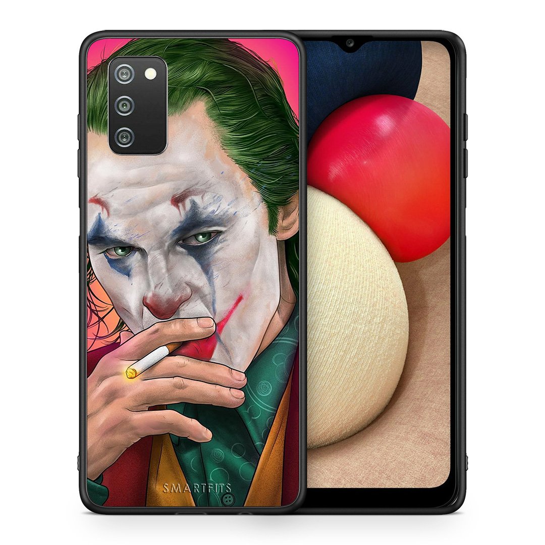 Θήκη Samsung A02s JokesOnU PopArt από τη Smartfits με σχέδιο στο πίσω μέρος και μαύρο περίβλημα | Samsung A02s JokesOnU PopArt case with colorful back and black bezels