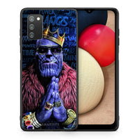 Thumbnail for Θήκη Samsung A02s Thanos PopArt από τη Smartfits με σχέδιο στο πίσω μέρος και μαύρο περίβλημα | Samsung A02s Thanos PopArt case with colorful back and black bezels