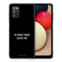 Thumbnail for Θήκη Samsung A02s Salute από τη Smartfits με σχέδιο στο πίσω μέρος και μαύρο περίβλημα | Samsung A02s Salute case with colorful back and black bezels