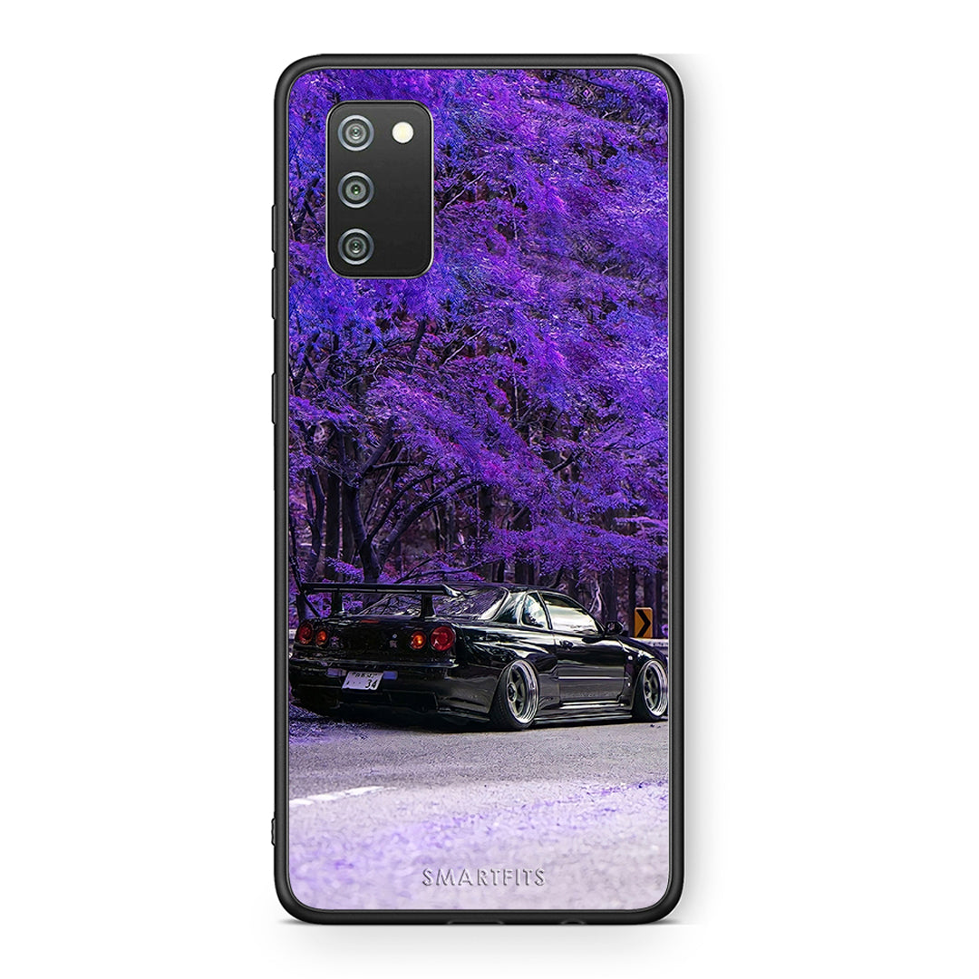 Samsung A02s Super Car Θήκη Αγίου Βαλεντίνου από τη Smartfits με σχέδιο στο πίσω μέρος και μαύρο περίβλημα | Smartphone case with colorful back and black bezels by Smartfits