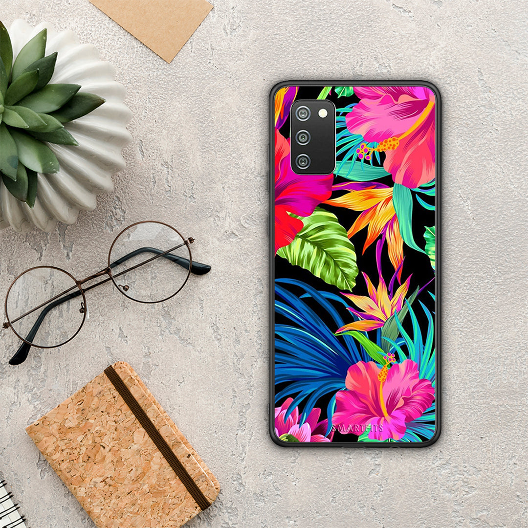 Tropical Flowers - Samsung Galaxy A02s / M02s / F02s case