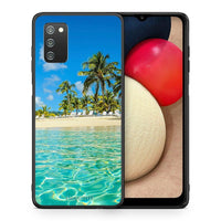 Thumbnail for Θήκη Samsung A02s Tropical Vibes από τη Smartfits με σχέδιο στο πίσω μέρος και μαύρο περίβλημα | Samsung A02s Tropical Vibes case with colorful back and black bezels