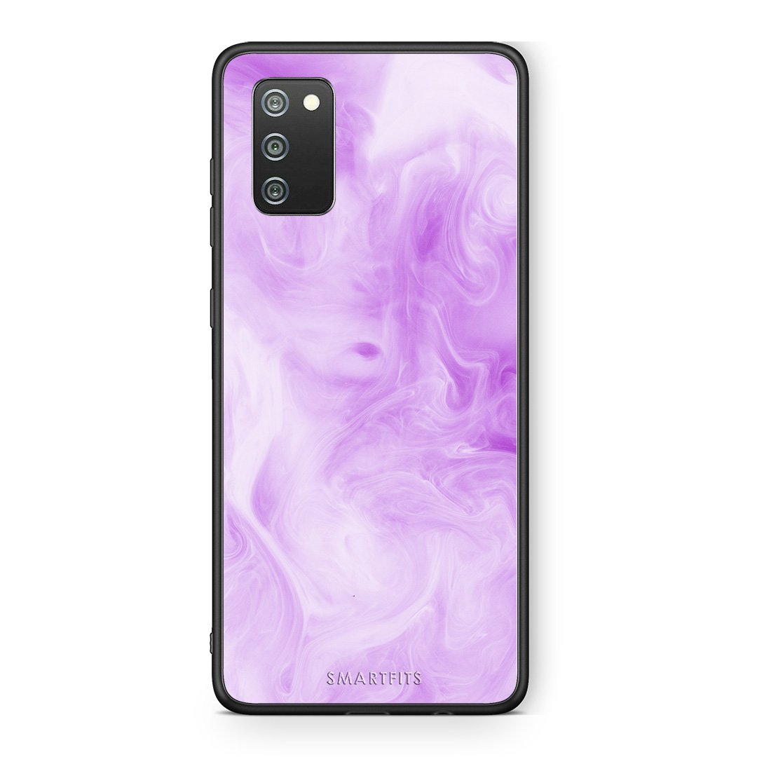 99 - Samsung A02s Watercolor Lavender case, cover, bumper