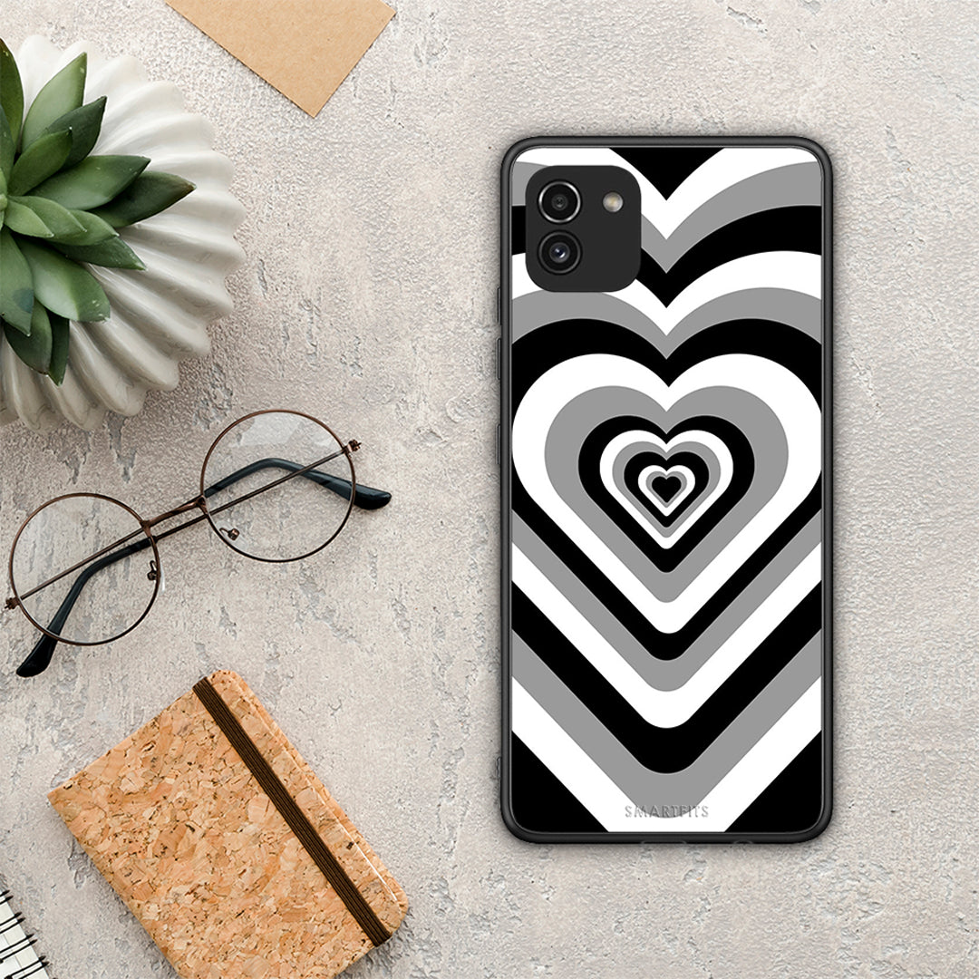 Black Hearts - Samsung Galaxy A03 case