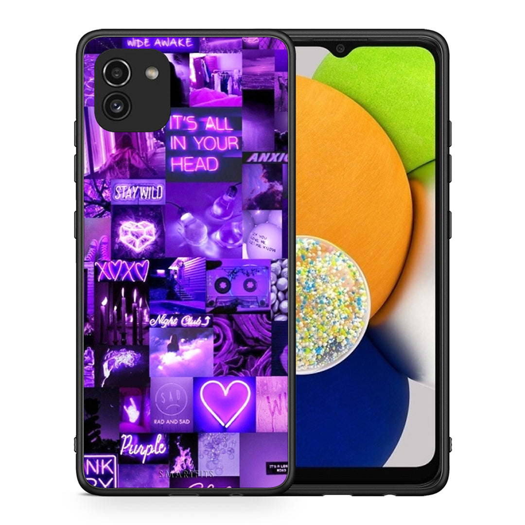 Collage Stay Wild - Samsung Galaxy A03 case