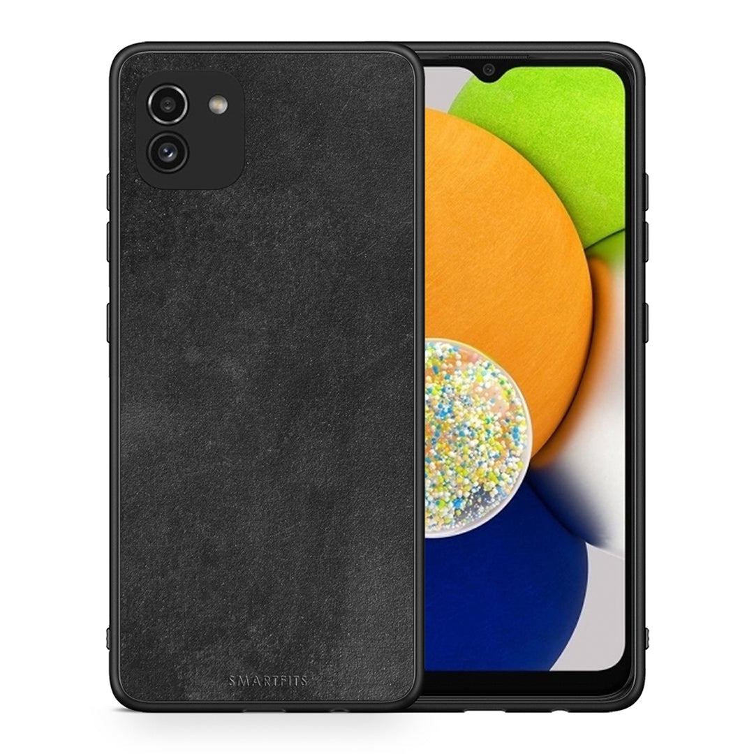 Θήκη Samsung A03 Black Slate Color από τη Smartfits με σχέδιο στο πίσω μέρος και μαύρο περίβλημα | Samsung A03 Black Slate Color case with colorful back and black bezels