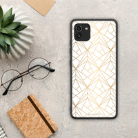 Thumbnail for Geometric Luxury White - Samsung Galaxy A03