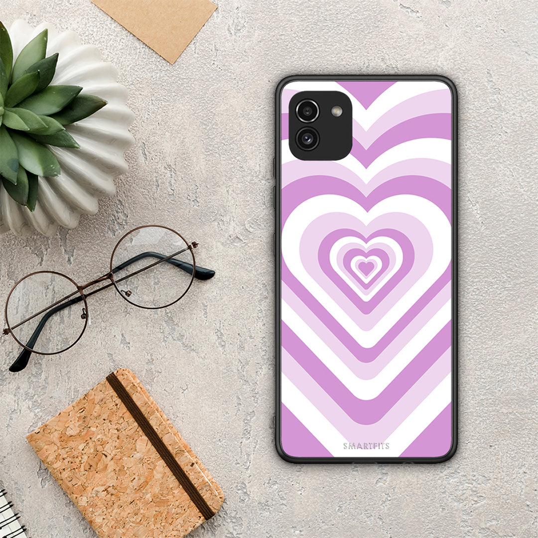 Lilac Hearts - Samsung Galaxy A03
