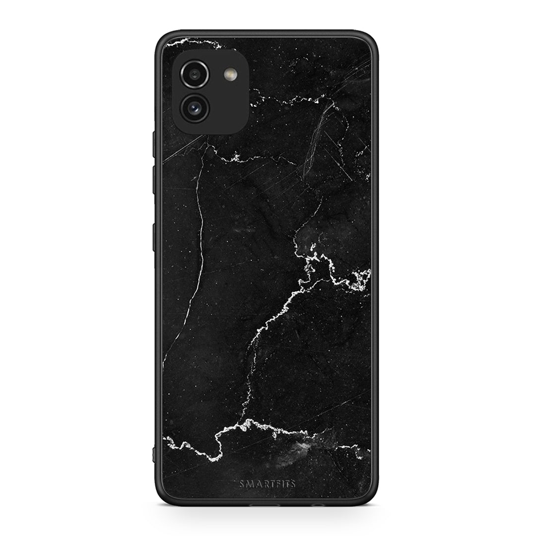 Samsung A03 Marble Black θήκη από τη Smartfits με σχέδιο στο πίσω μέρος και μαύρο περίβλημα | Smartphone case with colorful back and black bezels by Smartfits