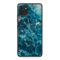 Thumbnail for Samsung A03 Marble Blue θήκη από τη Smartfits με σχέδιο στο πίσω μέρος και μαύρο περίβλημα | Smartphone case with colorful back and black bezels by Smartfits
