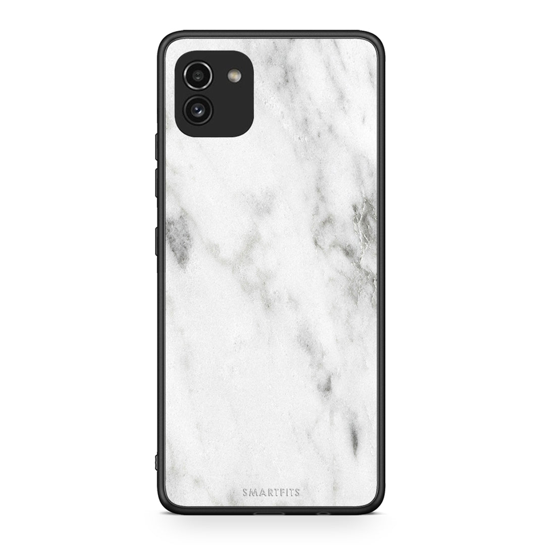 2 - Samsung A03 White marble case, cover, bumper