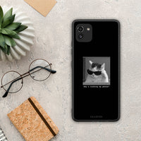 Thumbnail for Meme Cat - Samsung Galaxy A03 case