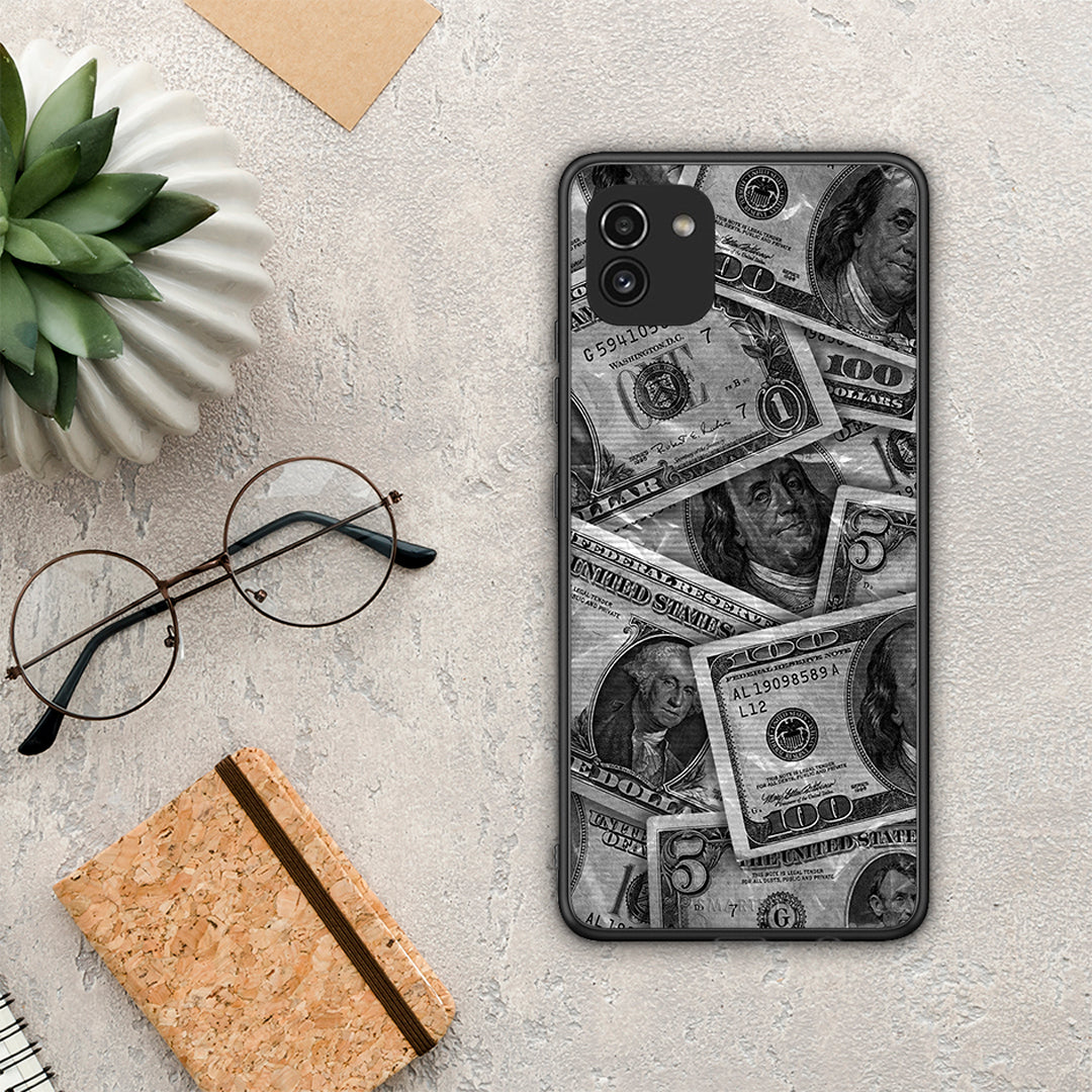 Money Dollars - Samsung Galaxy A03 case