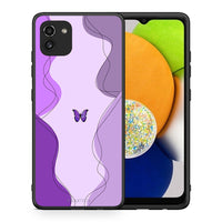 Thumbnail for Purple Mariposa - Samsung Galaxy A03 case