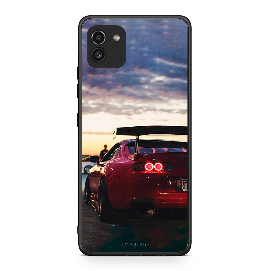 Samsung A03 Racing Supra θήκη από τη Smartfits με σχέδιο στο πίσω μέρος και μαύρο περίβλημα | Smartphone case with colorful back and black bezels by Smartfits