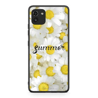 Thumbnail for Samsung A03 Summer Daisies Θήκη από τη Smartfits με σχέδιο στο πίσω μέρος και μαύρο περίβλημα | Smartphone case with colorful back and black bezels by Smartfits