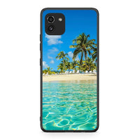 Thumbnail for Samsung A03 Tropical Vibes Θήκη από τη Smartfits με σχέδιο στο πίσω μέρος και μαύρο περίβλημα | Smartphone case with colorful back and black bezels by Smartfits